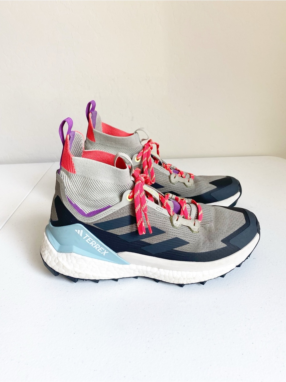 Adidas Terrex Free Hiker 2.0 Shoes Trace Cargo/Carbon/Active Purple Size 8.5